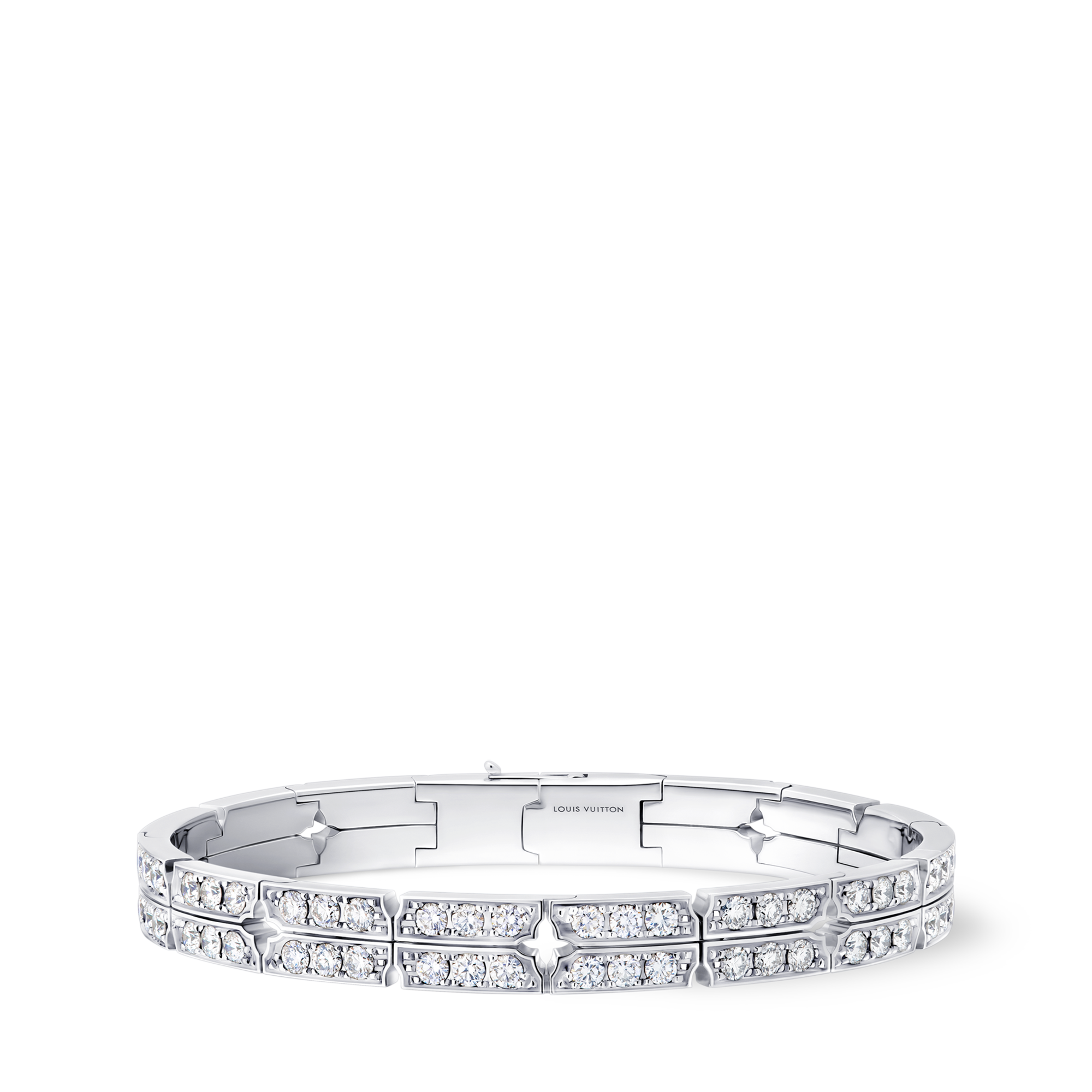 Pulsera Tumbler de oro blanco y diamantes  Joyería Categorías Pulseras | LOUIS VUITTON (Zoom de producto)