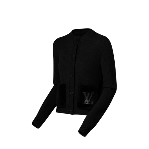 Rebeca con bolsillo de pelo Mujer Prêt-à-Porter Artículos de punto | LOUIS VUITTON (Zoom de producto)