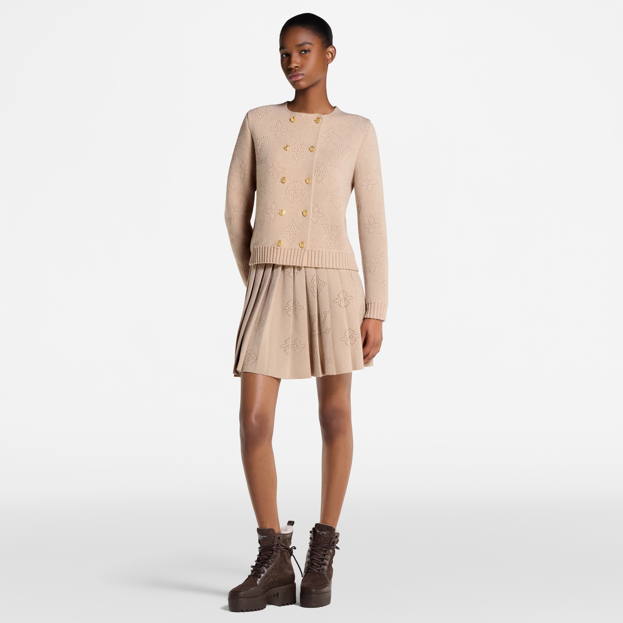 Rebeca de doble botonadura Mahina Monogram  Mujer Prêt-à-Porter Artículos de punto | LOUIS VUITTON (Zoom de producto)