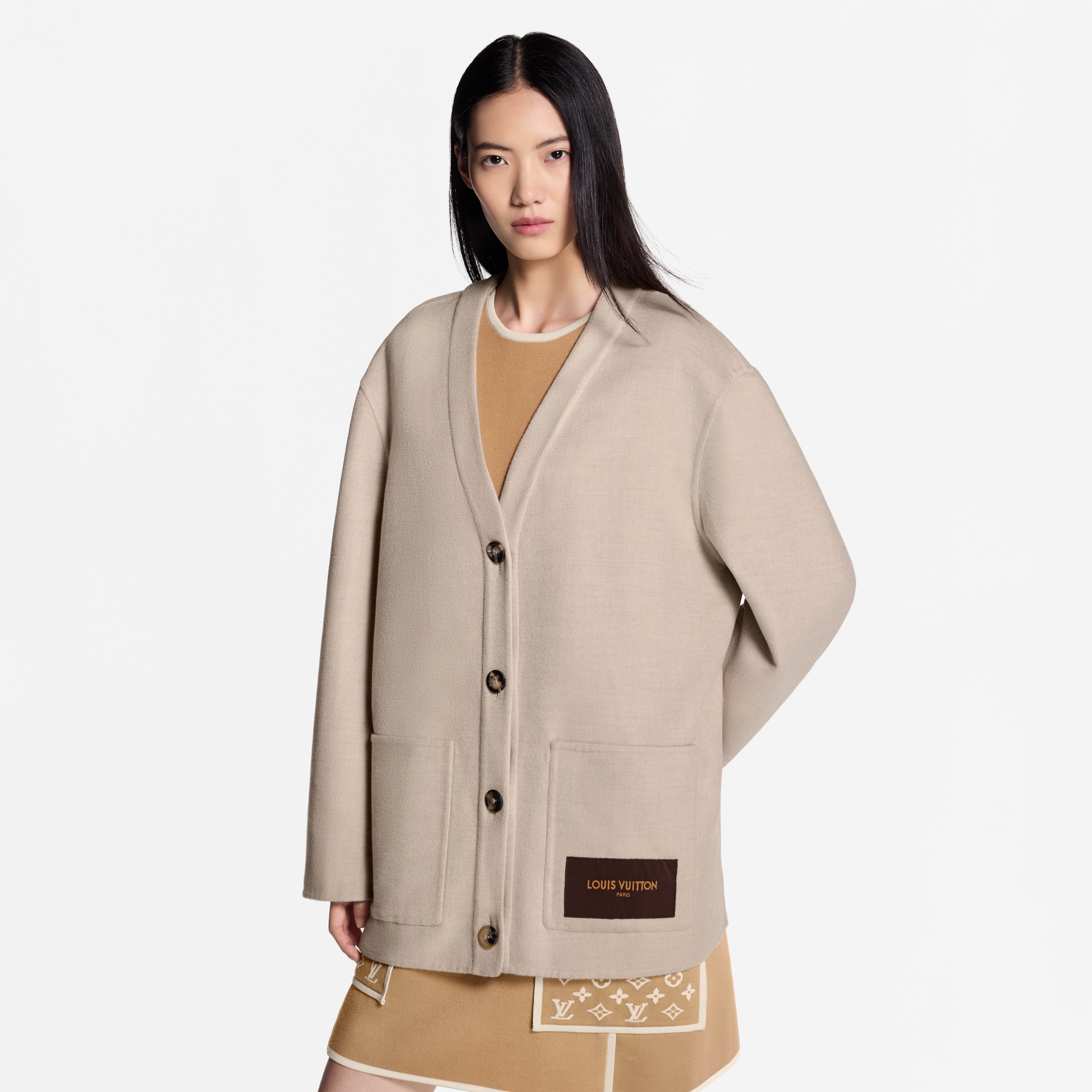 Rebeca de doble cara  Mujer Prêt-à-Porter Artículos de punto | LOUIS VUITTON (Zoom de producto)