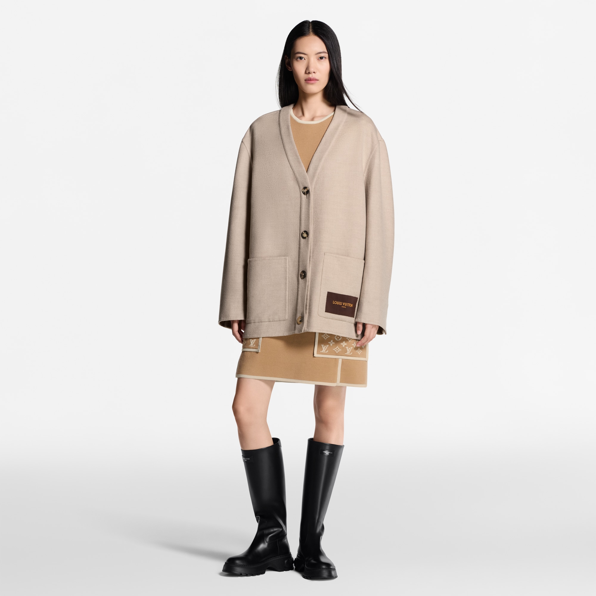Rebeca de doble cara  Mujer Prêt-à-Porter Artículos de punto | LOUIS VUITTON (Zoom de producto)