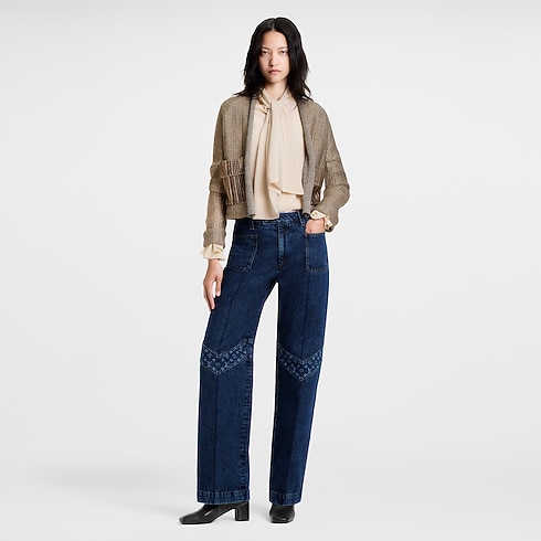 Rebeca de punto brillante y corte cuadrado Mujer Prêt-à-Porter Artículos de punto | LOUIS VUITTON (Zoom de producto)