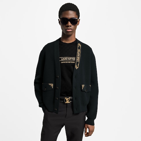 Rebeca distintiva bordada Hombre Prêt-à-Porter Punto y sudaderas | LOUIS VUITTON (Zoom de producto)