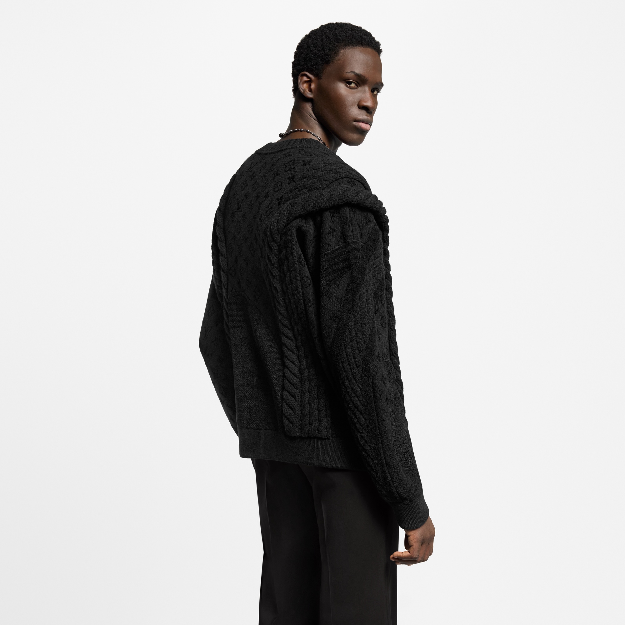 Rebeca en punto grueso de mezcla de lana  Hombre Prêt-à-Porter Todo Prêt-à-Porter | LOUIS VUITTON (Zoom de producto)