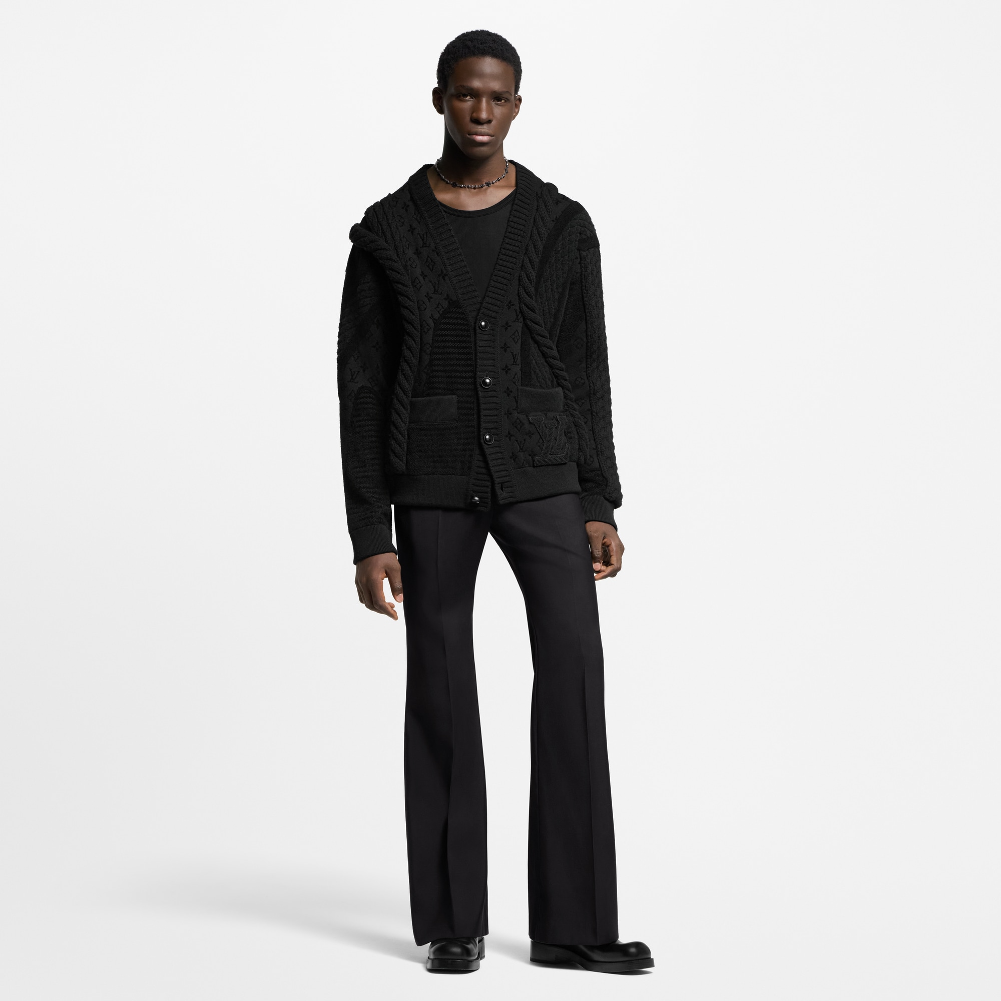 Rebeca en punto grueso de mezcla de lana  Hombre Prêt-à-Porter Todo Prêt-à-Porter | LOUIS VUITTON (Zoom de producto)