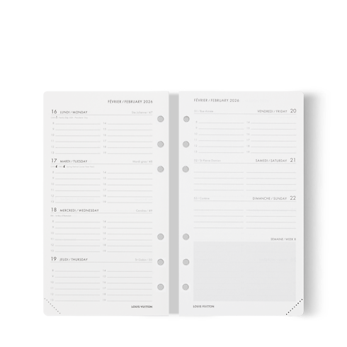 Recambio mediano funcional de agenda 2026 Baúles, Viaje y Hogar Libros Artículos de papelería | LOUIS VUITTON (Zoom de producto)