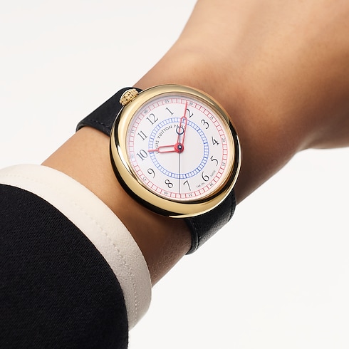 Reloj automático Louis Vuitton Monterey de 39 mm en oro amarillo Relojería Todos los relojes } | LOUIS VUITTON (Zoom de producto)