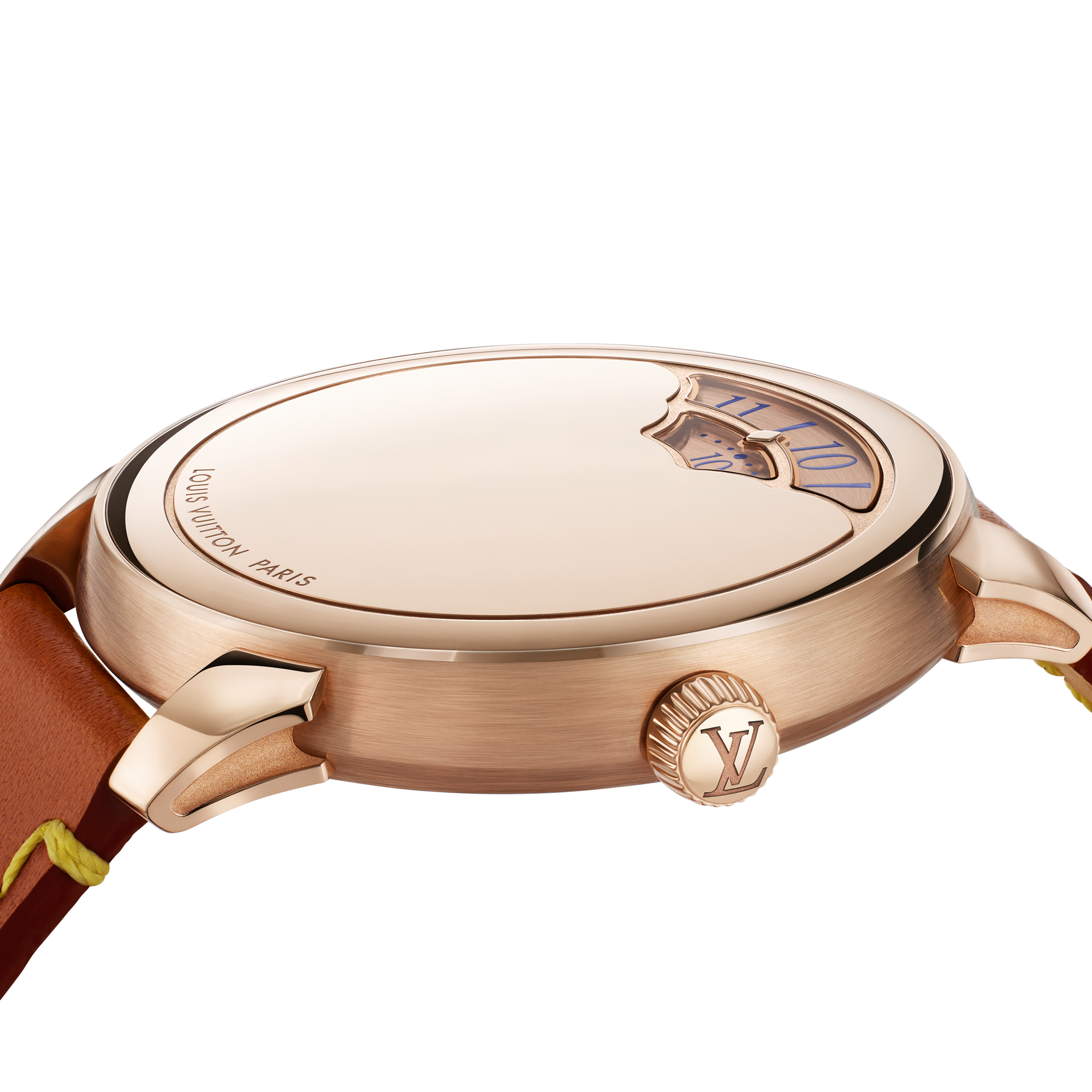 Reloj automático Tambour Convergence de 37 mm en oro rosa  Relojería Todos los relojes } | LOUIS VUITTON (Zoom de producto)