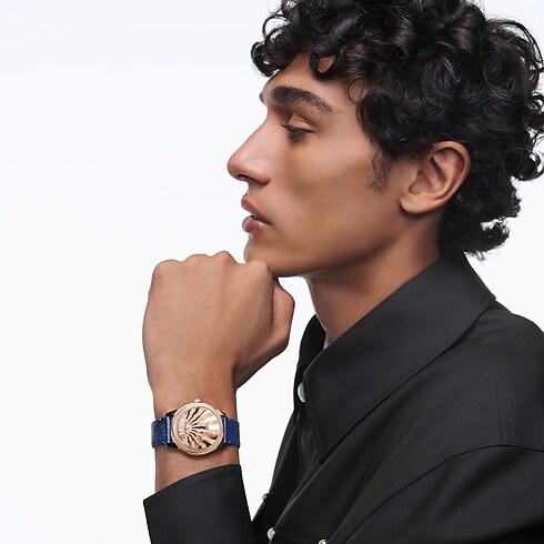 Reloj automático Tambour Convergence de 37 mm en oro rosa Relojería Todos los relojes } | LOUIS VUITTON (Zoom de producto)