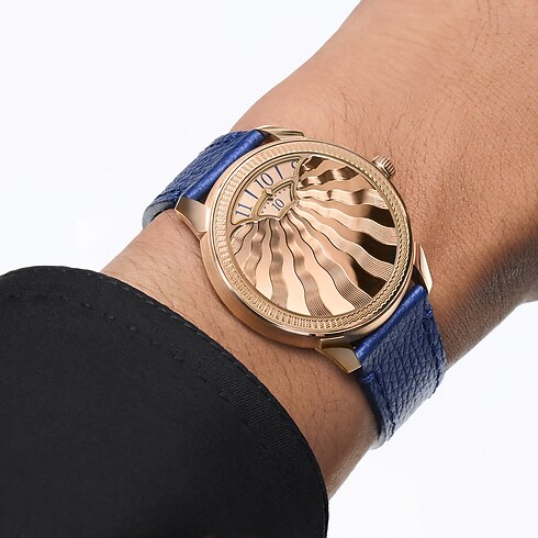 Reloj automático Tambour Convergence de 37 mm en oro rosa Relojería Todos los relojes } | LOUIS VUITTON (Zoom de producto)