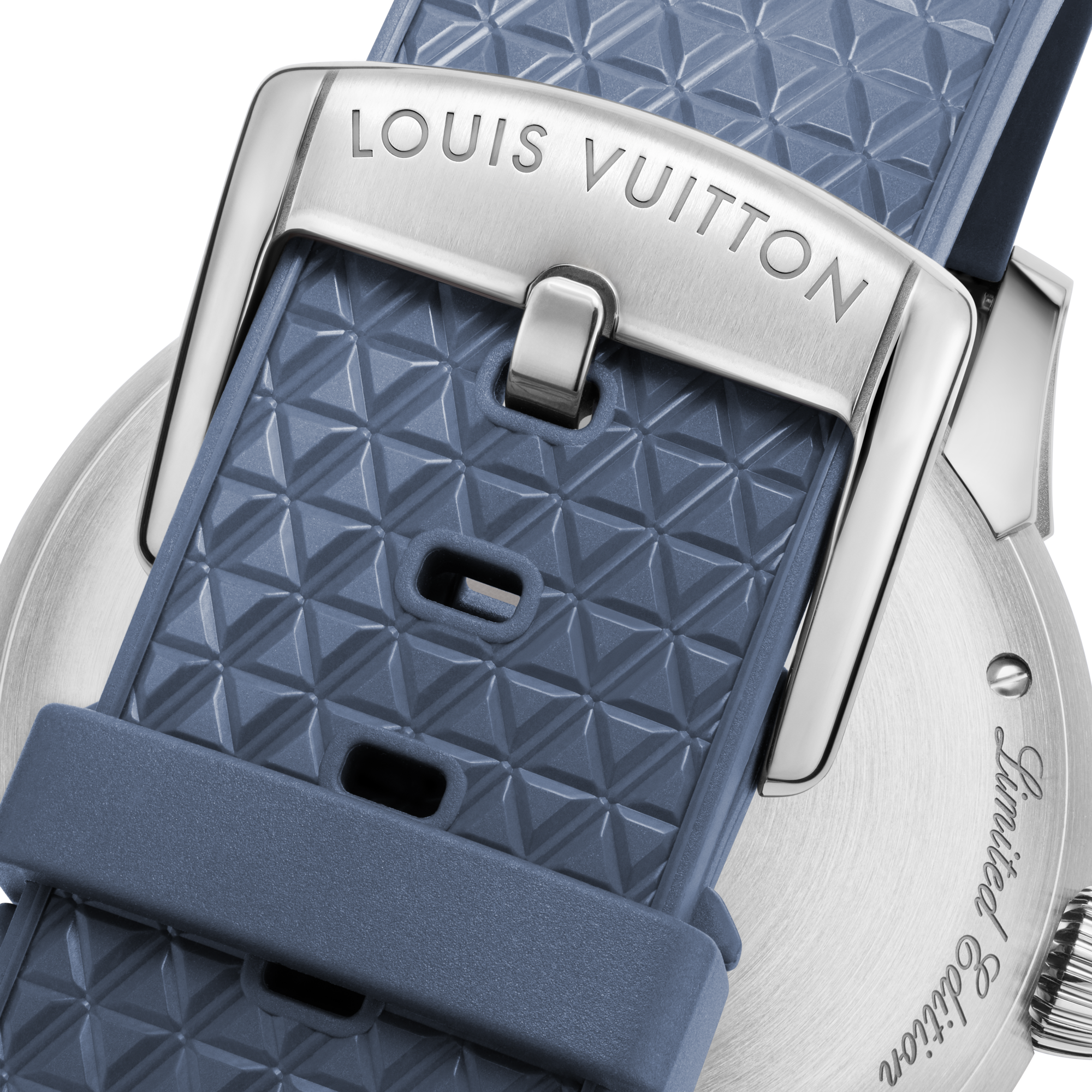 Reloj automático Tambour Taiko Spin Time de 39,5 mm en oro blanco  Relojería Todos los relojes } | LOUIS VUITTON (Zoom de producto)