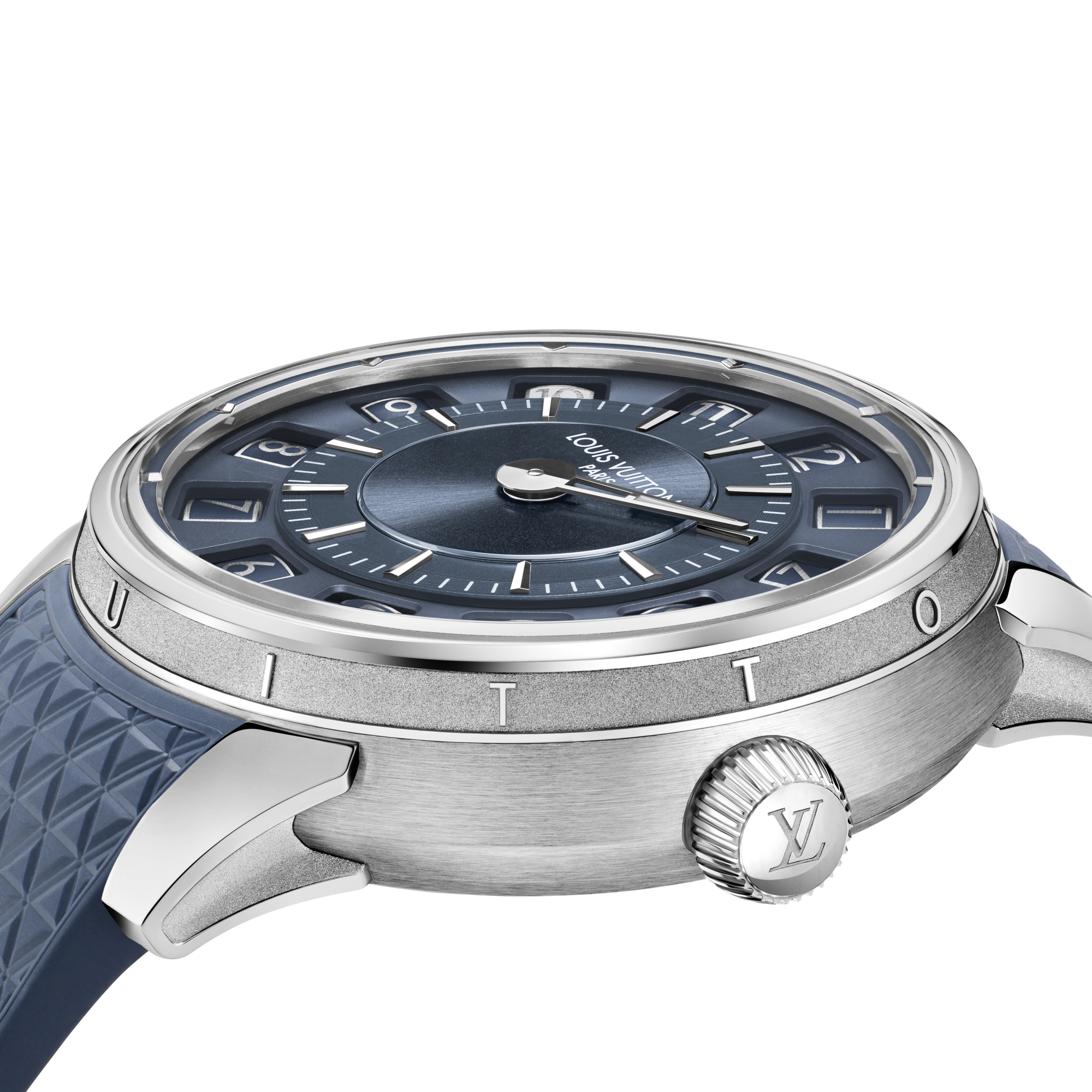 Reloj automático Tambour Taiko Spin Time de 39,5 mm en oro blanco  Relojería Todos los relojes } | LOUIS VUITTON (Zoom de producto)