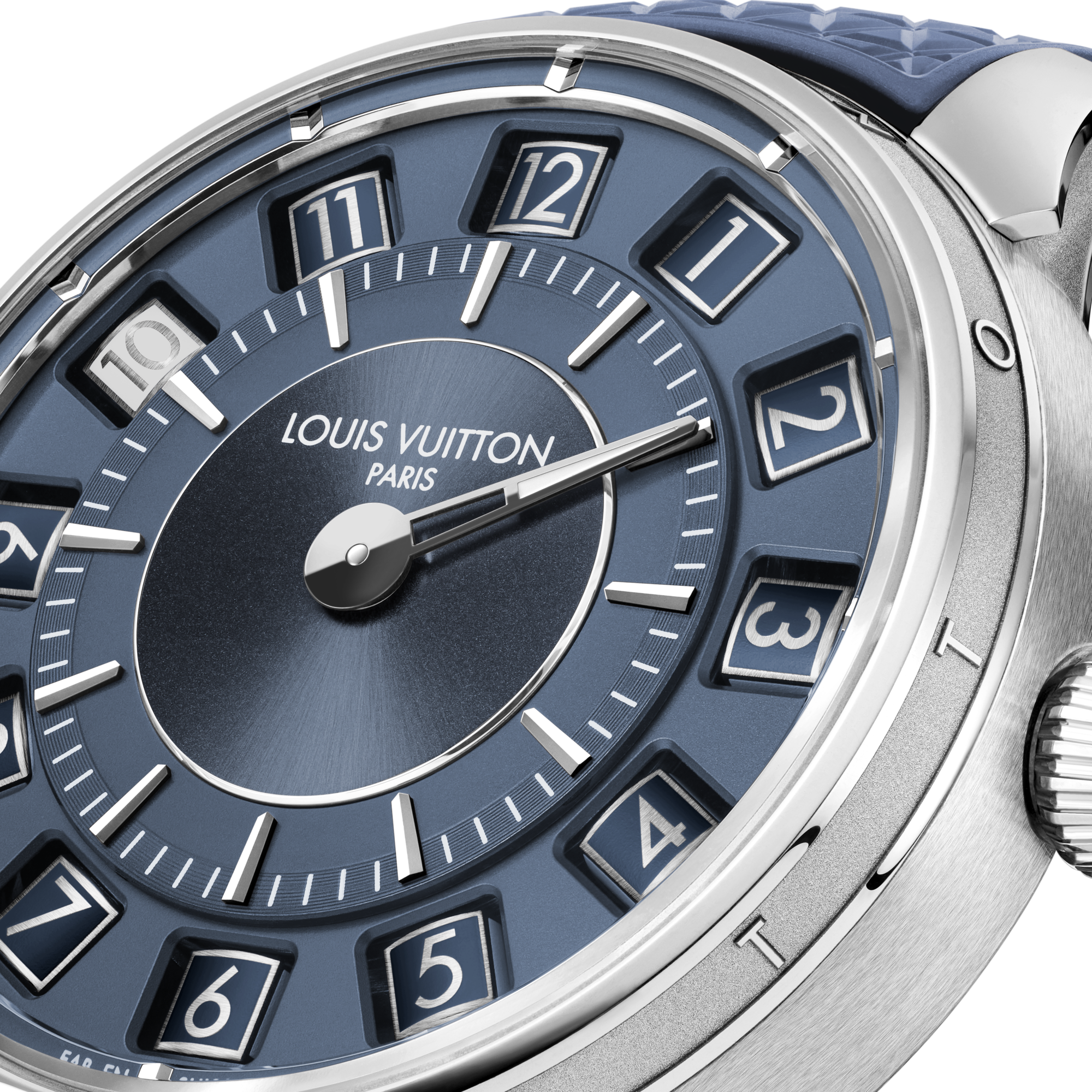 Reloj automático Tambour Taiko Spin Time de 39,5 mm en oro blanco  Relojería Todos los relojes } | LOUIS VUITTON (Zoom de producto)