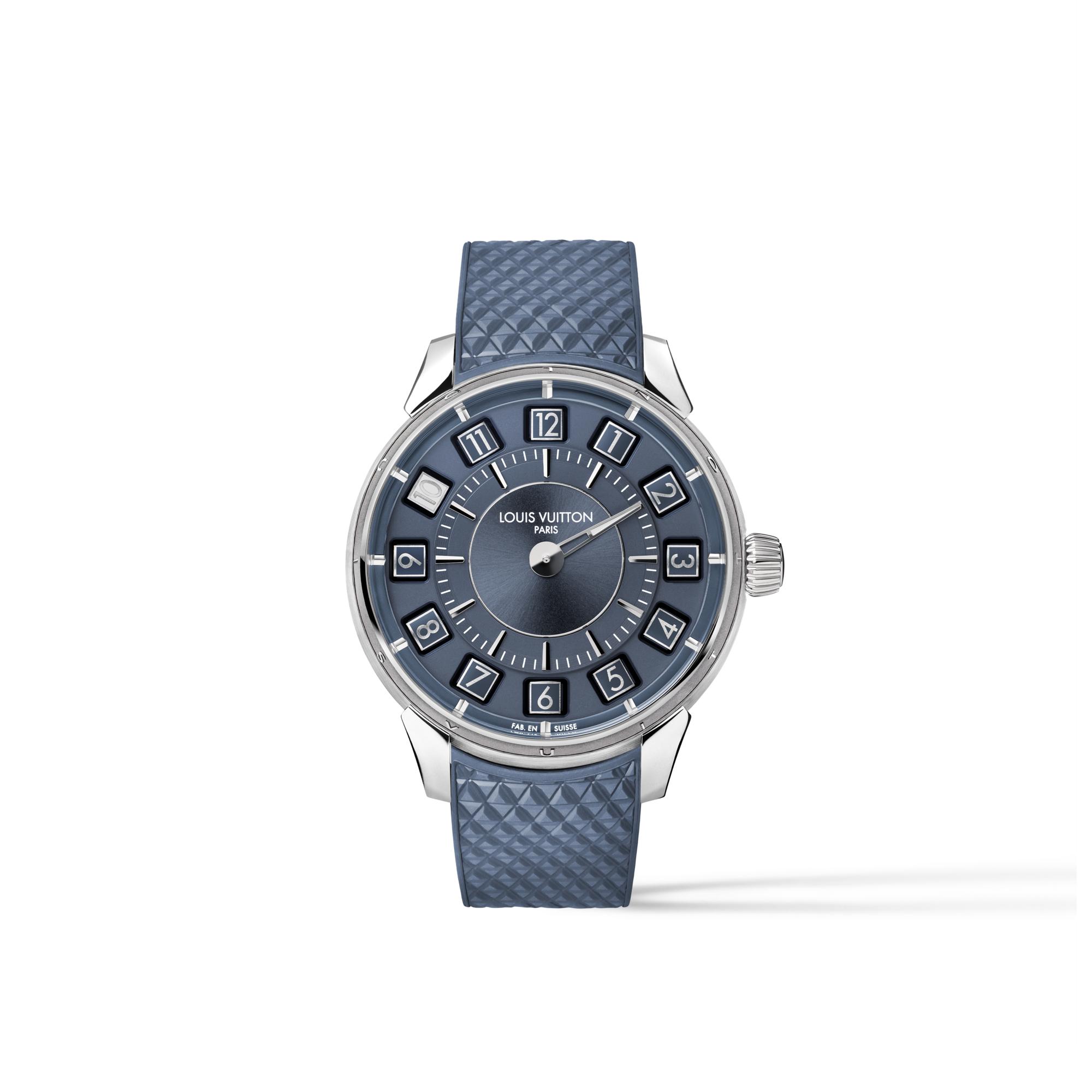 Reloj automático Tambour Taiko Spin Time de 39,5 mm en oro blanco  Relojería Todos los relojes } | LOUIS VUITTON (Zoom de producto)