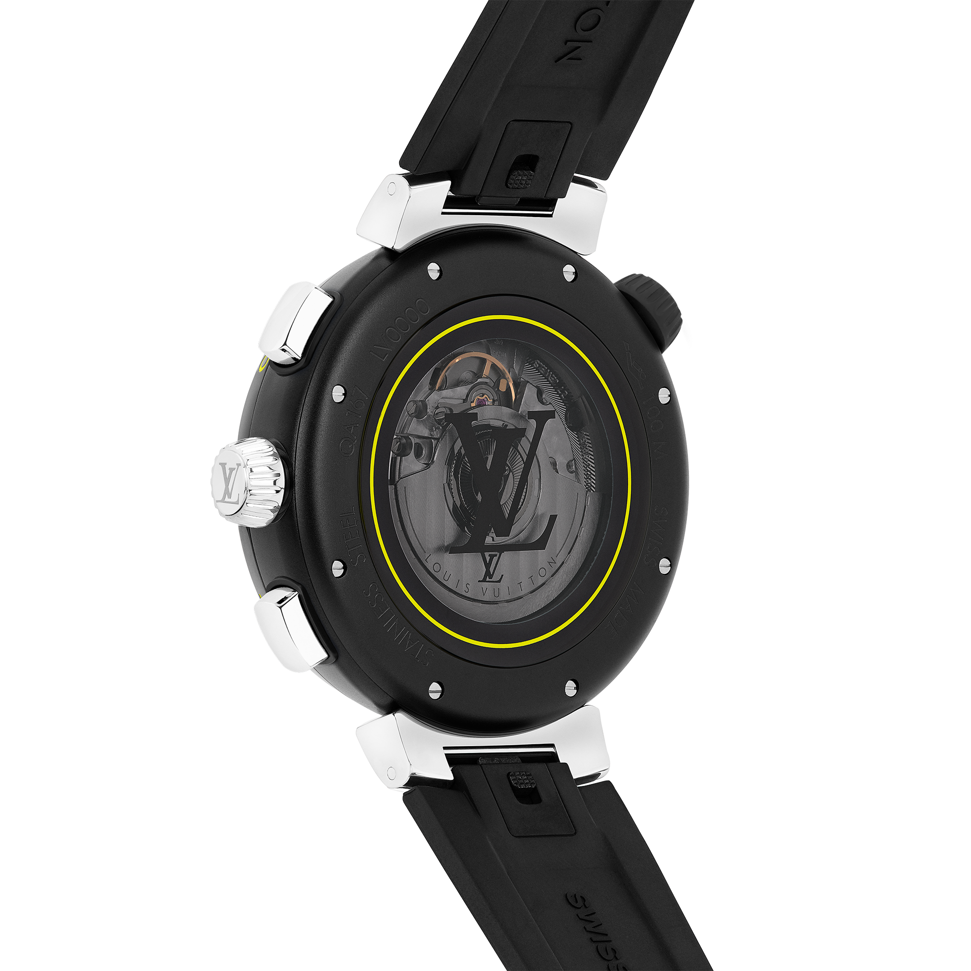 Reloj cronógrafo Tambour Street Diver, automático, 46 mm, acero  Relojería Todos los relojes } | LOUIS VUITTON (Zoom de producto)