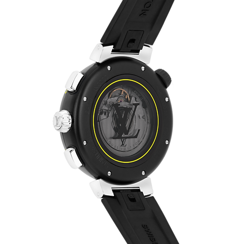Reloj cronógrafo Tambour Street Diver, automático, 46 mm, acero Relojería Todos los relojes } | LOUIS VUITTON (Zoom de producto)