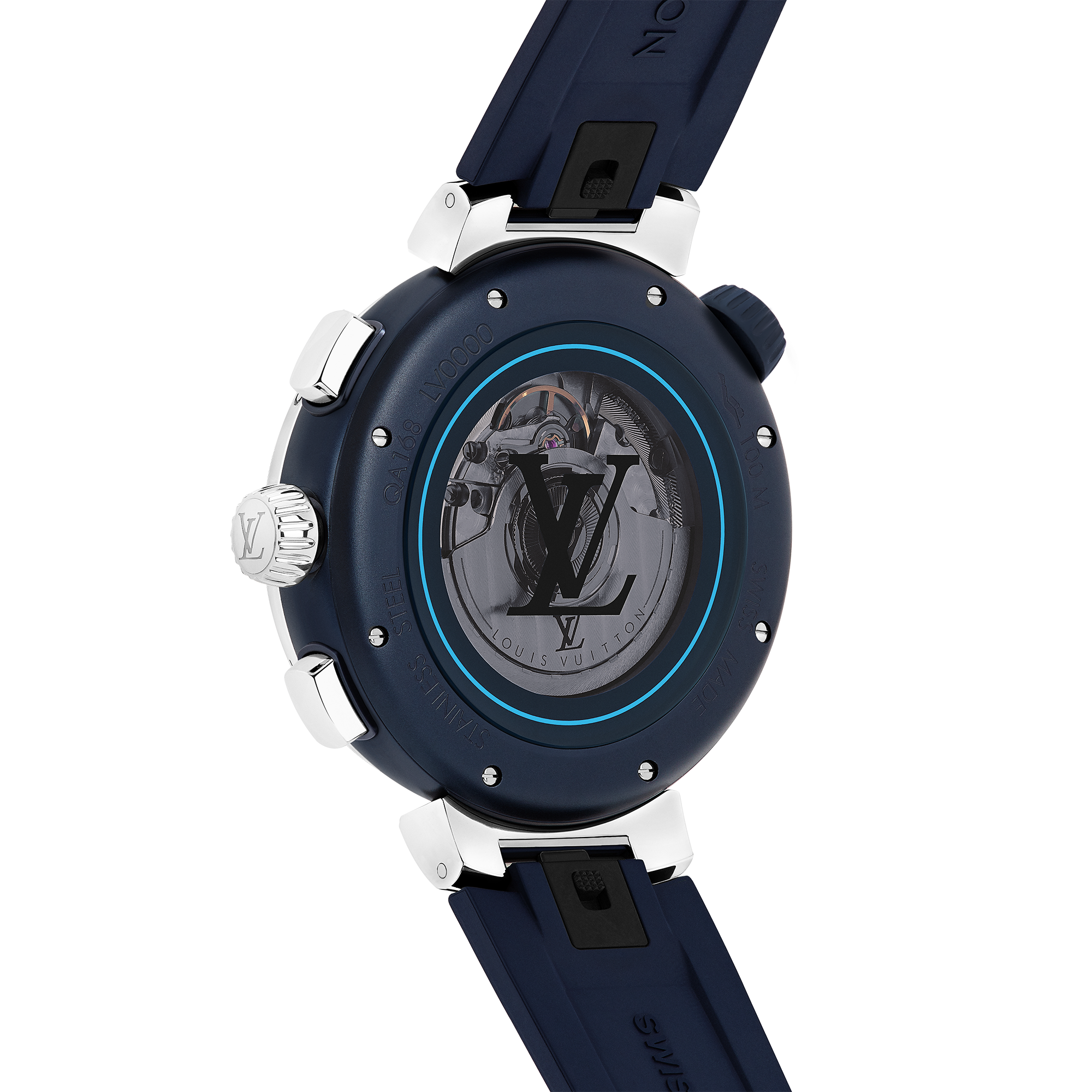 Reloj cronógrafo Tambour Street Diver, automático, 46 mm, acero  Relojería Todos los relojes } | LOUIS VUITTON (Zoom de producto)