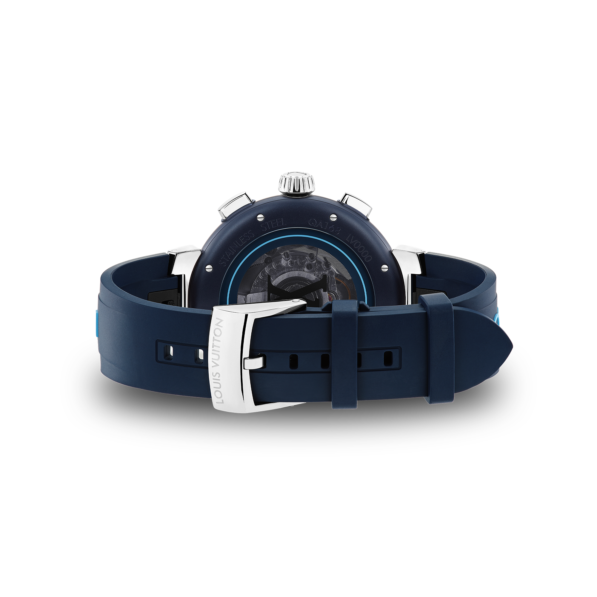 Reloj cronógrafo Tambour Street Diver, automático, 46 mm, acero  Relojería Todos los relojes } | LOUIS VUITTON (Zoom de producto)