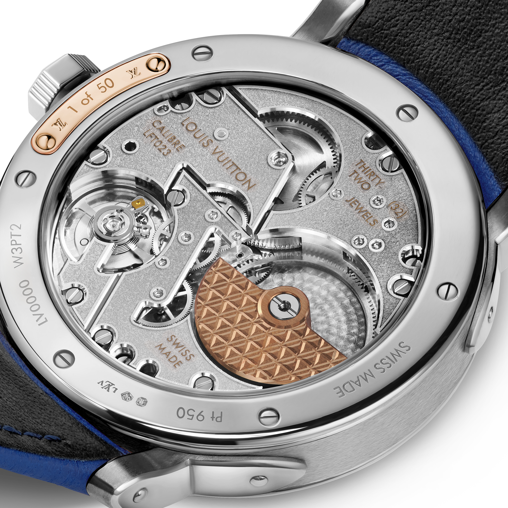 Reloj Louis Vuitton Escale, automático, 39 mm, platino  Relojería Todos los relojes } | LOUIS VUITTON (Zoom de producto)