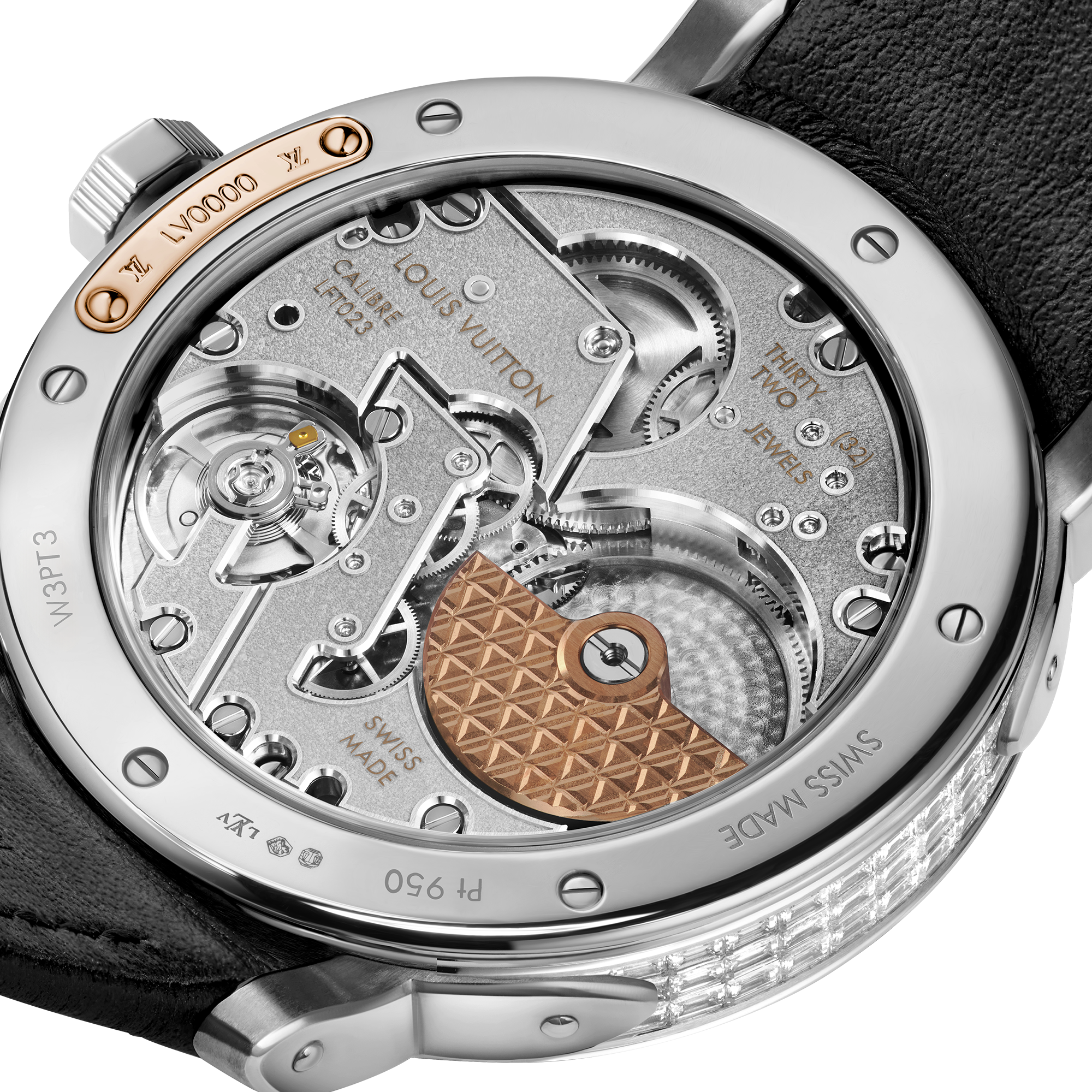 Reloj Louis Vuitton Escale, automático, 40.5 mm, platino y diamantes  Relojería Todos los relojes } | LOUIS VUITTON (Zoom de producto)
