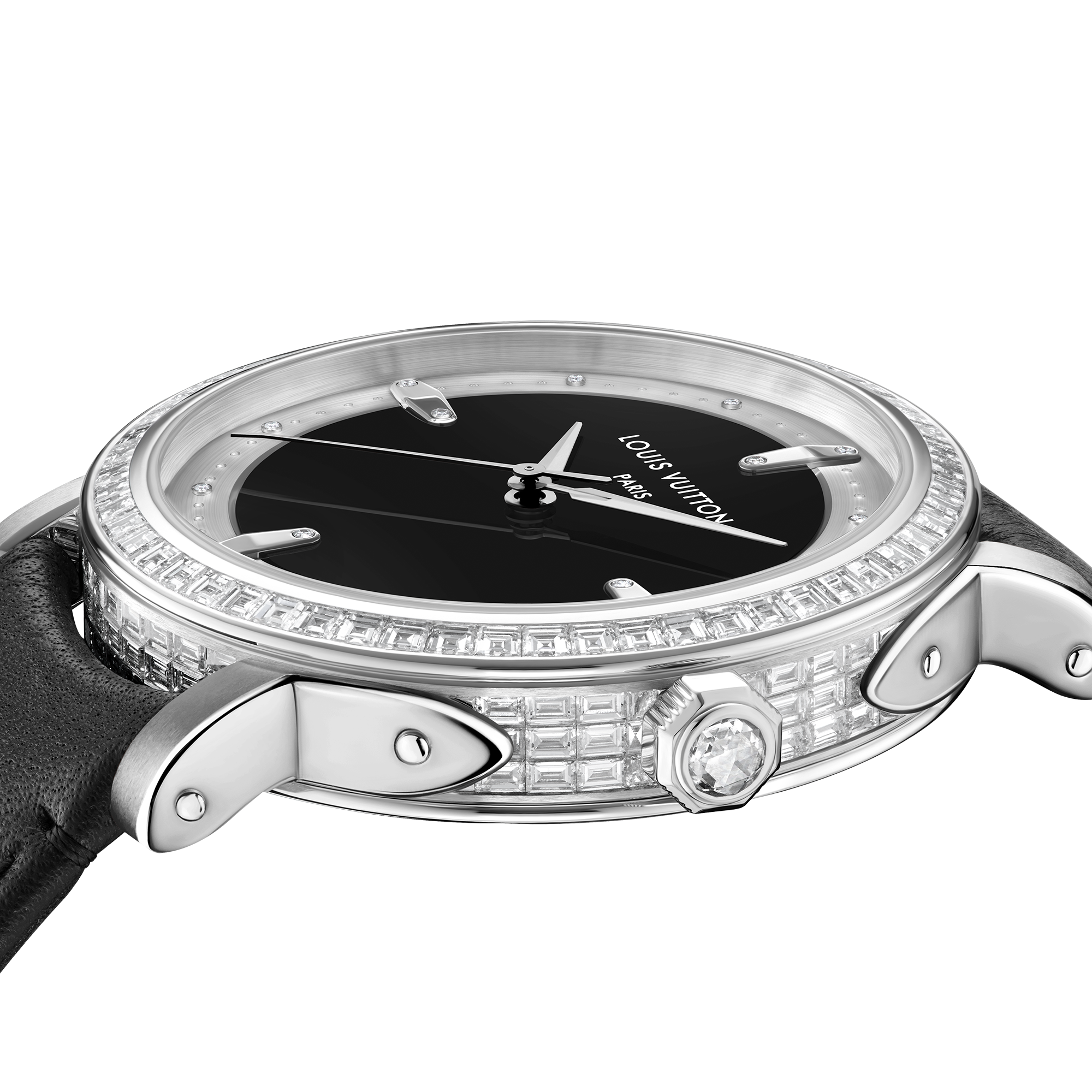 Reloj Louis Vuitton Escale, automático, 40.5 mm, platino y diamantes  Relojería Todos los relojes } | LOUIS VUITTON (Zoom de producto)