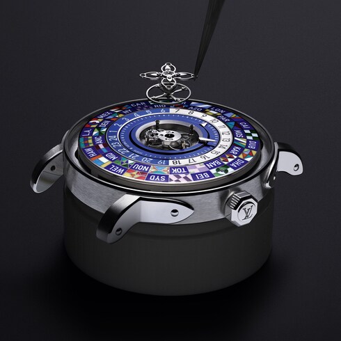 Reloj Louis Vuitton Escale Worldtime, automático, 40 mm, platino Relojería Todos los relojes } | LOUIS VUITTON