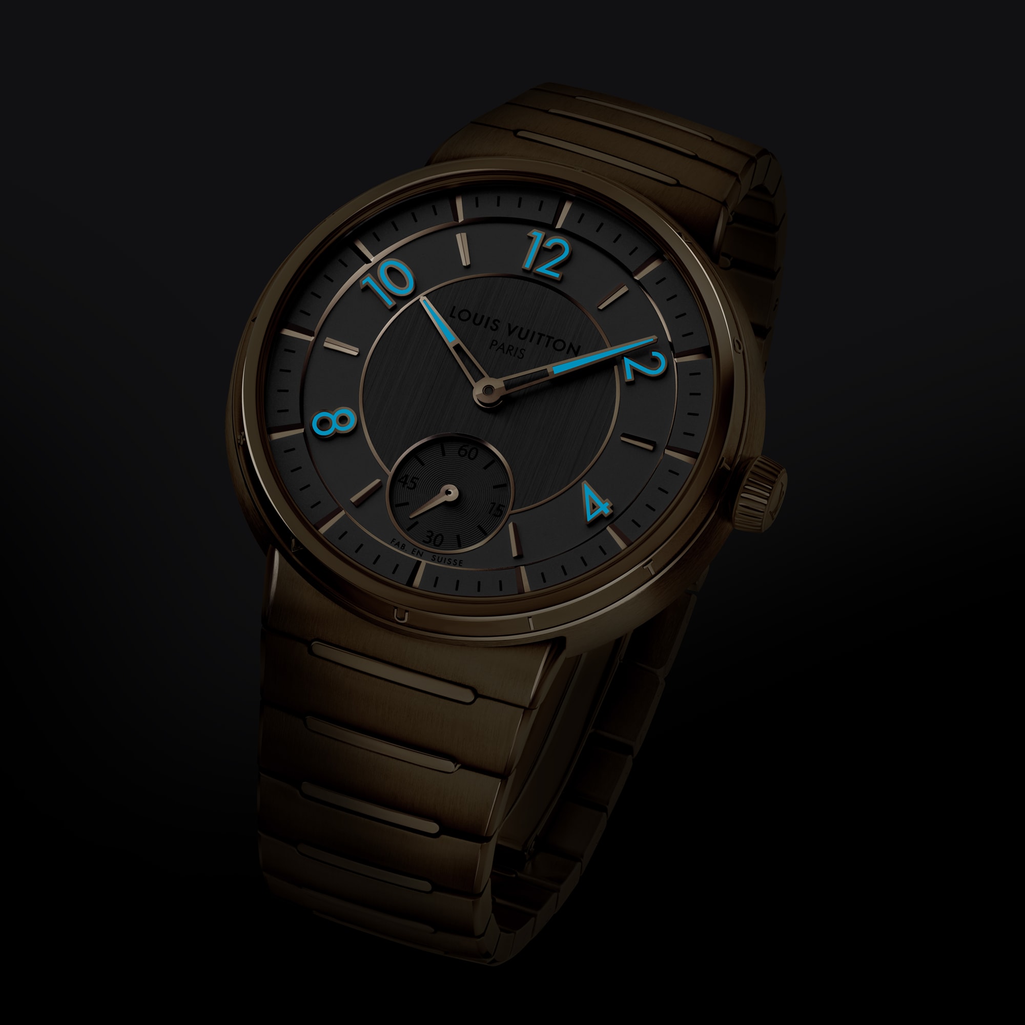 Reloj Tambour, automático, 40 mm, oro amarillo  Relojería Todos los relojes } | LOUIS VUITTON (Zoom de producto)