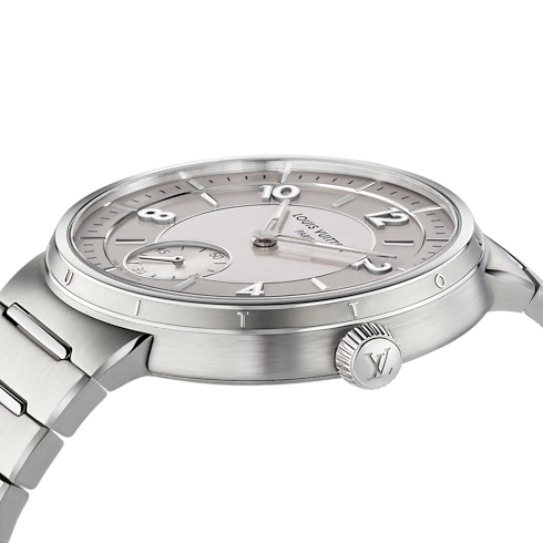 Reloj Tambour, automático, 40 mm, acero Relojería Todos los relojes } | LOUIS VUITTON (Zoom de producto)