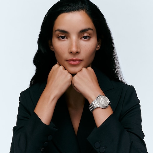 Reloj Tambour, automático, 40 mm, acero Relojería Todos los relojes } | LOUIS VUITTON (Zoom de producto)