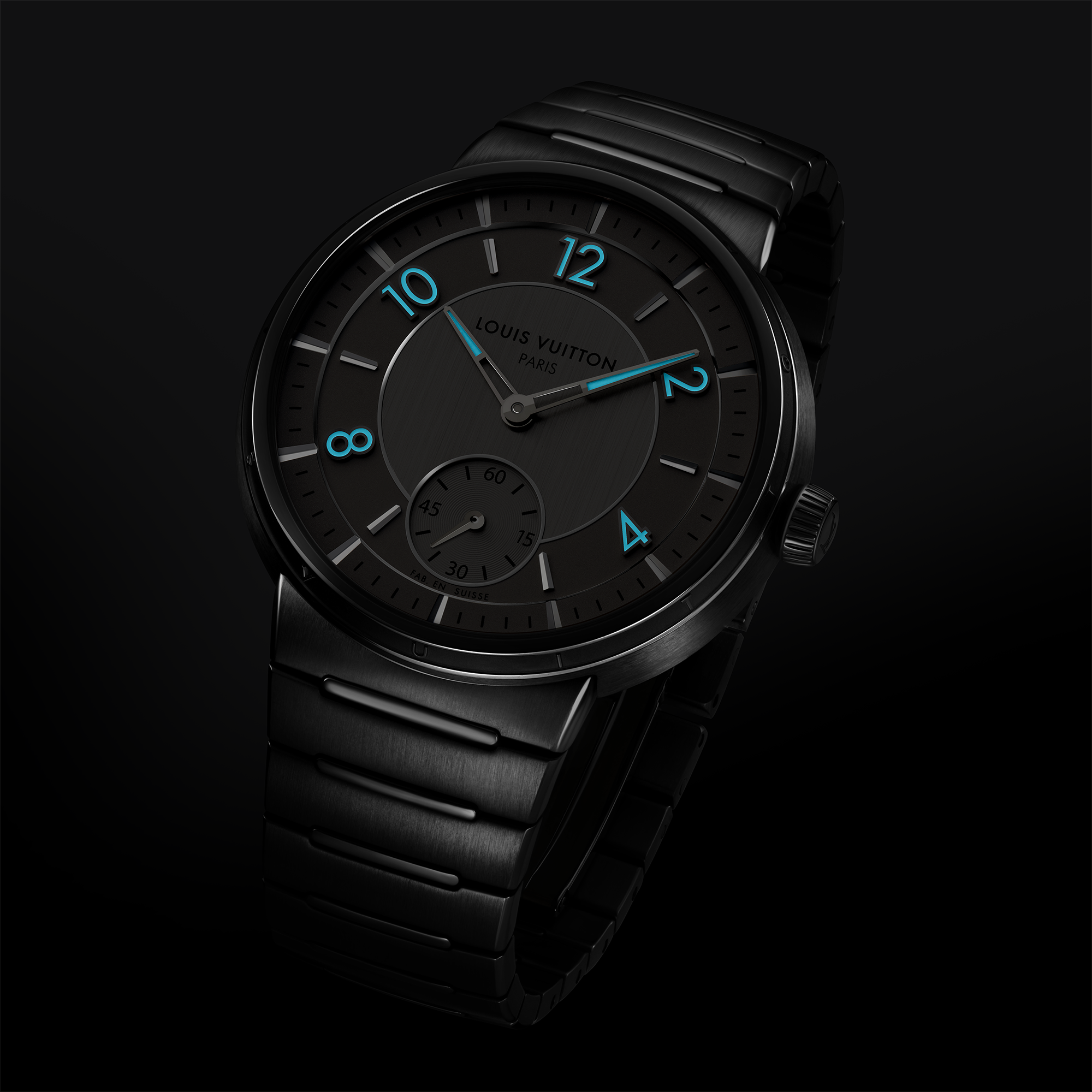 Reloj Tambour, automático, 40 mm, acero  Relojería Todos los relojes } | LOUIS VUITTON (Zoom de producto)