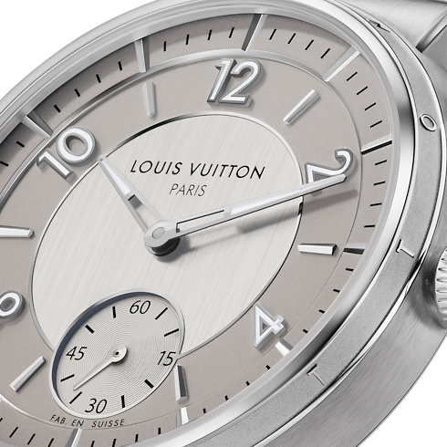 Reloj Tambour, automático, 40 mm, acero Relojería Todos los relojes } | LOUIS VUITTON (Zoom de producto)