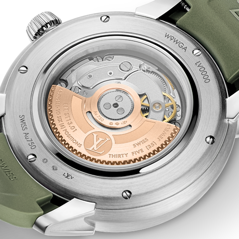 Reloj Tambour Spin Time, automático, 39,5 mm, oro blanco Relojería Todos los relojes } | LOUIS VUITTON (Zoom de producto)