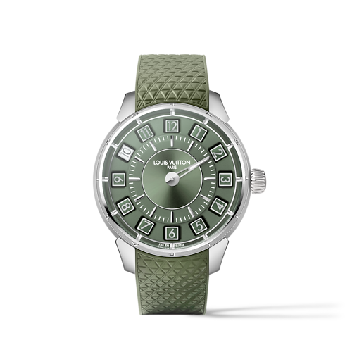 Reloj Tambour Spin Time, automático, 39,5 mm, oro blanco Relojería Todos los relojes } | LOUIS VUITTON (Zoom de producto)