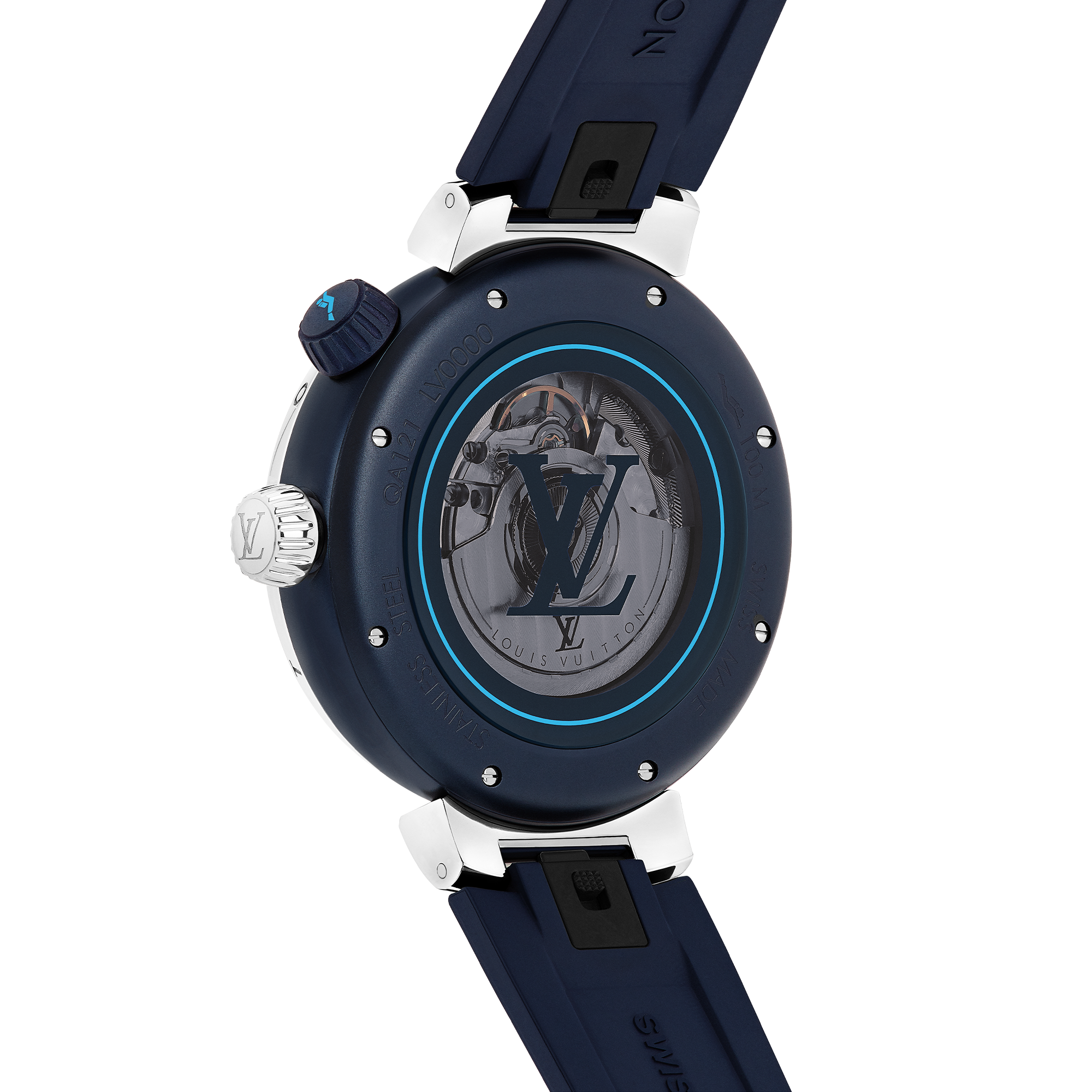 Reloj Tambour Streer Diver, automático, 44 mm, acero  Relojería Todos los relojes } | LOUIS VUITTON (Zoom de producto)