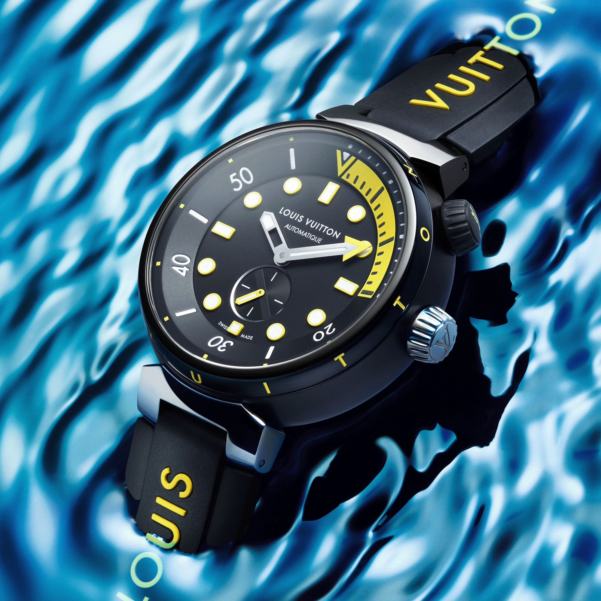Reloj Tambour Streer Diver, automático, 44 mm, acero  Relojería Todos los relojes } | LOUIS VUITTON (Zoom de producto)