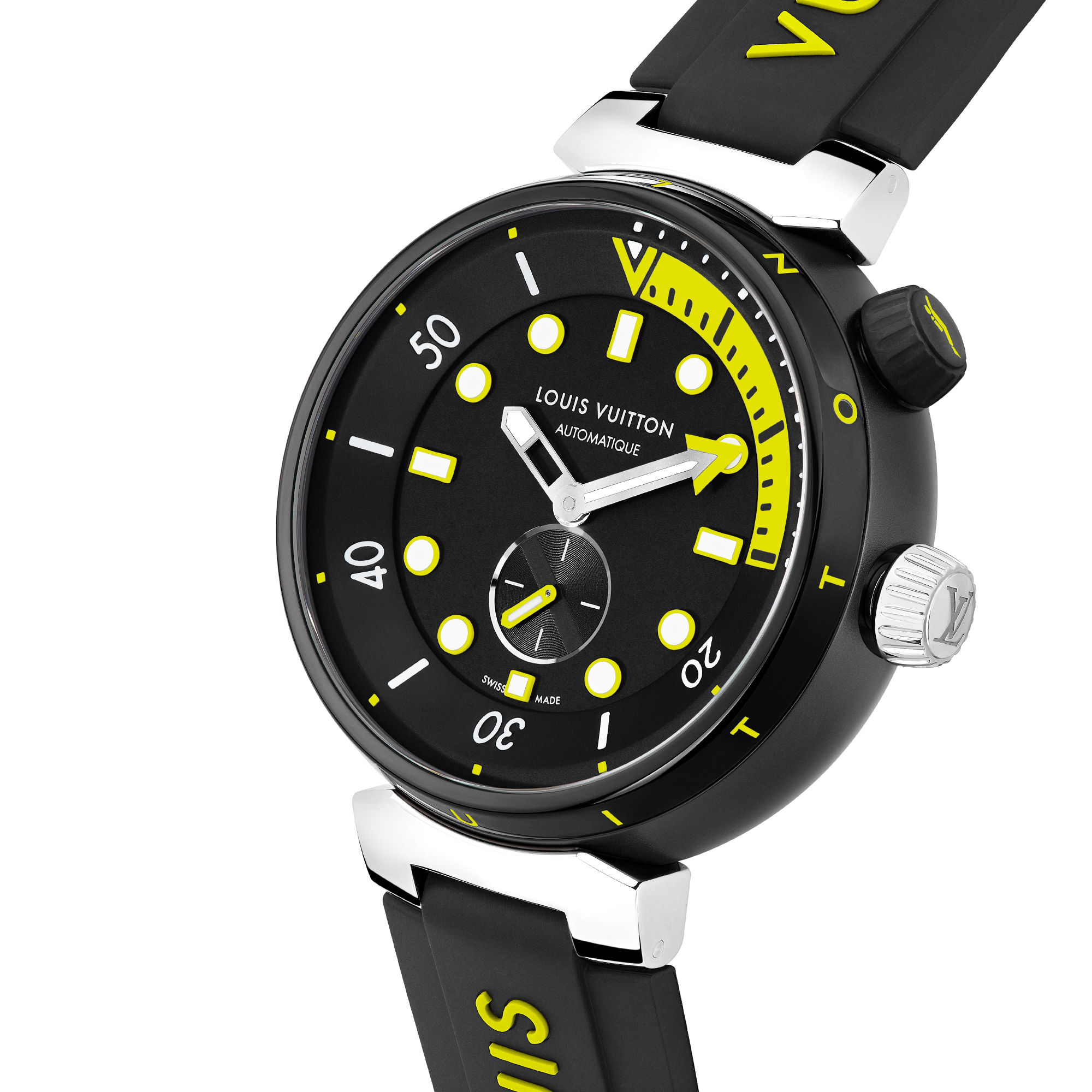 Reloj Tambour Streer Diver, automático, 44 mm, acero  Relojería Todos los relojes } | LOUIS VUITTON (Zoom de producto)