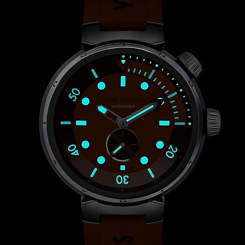 Reloj Tambour Streer Diver, automático, 44 mm, acero Relojería Todos los relojes } | LOUIS VUITTON (Zoom de producto)