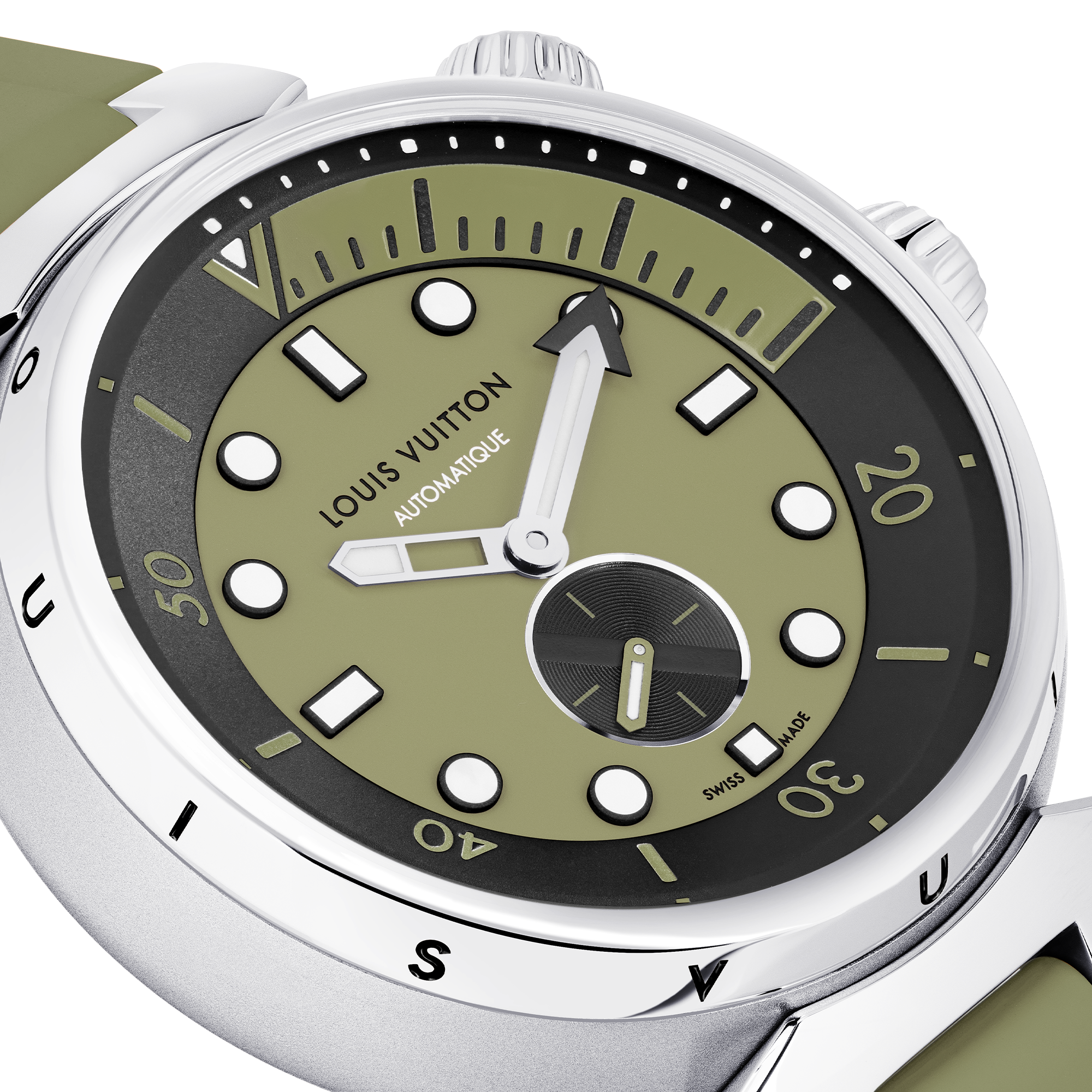 Reloj Tambour Streer Diver, automático, 44 mm, acero  Relojería Todos los relojes } | LOUIS VUITTON (Zoom de producto)