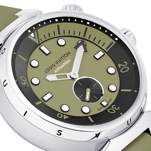 Reloj Tambour Streer Diver, automático, 44 mm, acero Relojería Todos los relojes } | LOUIS VUITTON (Zoom de producto)
