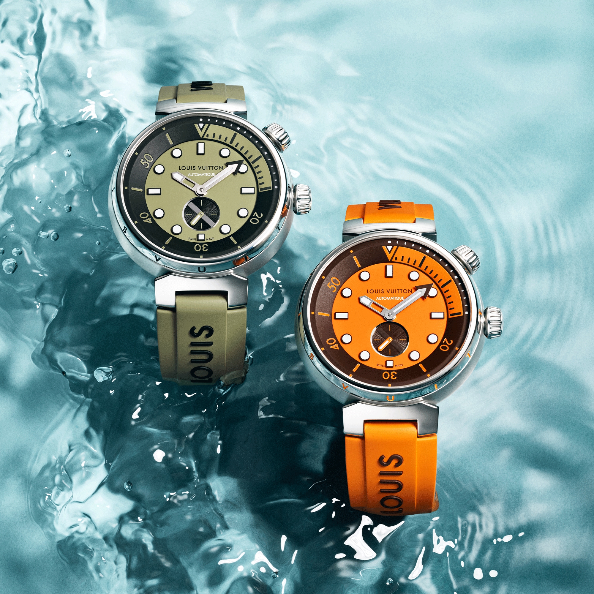 Reloj Tambour Streer Diver, automático, 44 mm, acero  Relojería Todos los relojes } | LOUIS VUITTON (Zoom de producto)