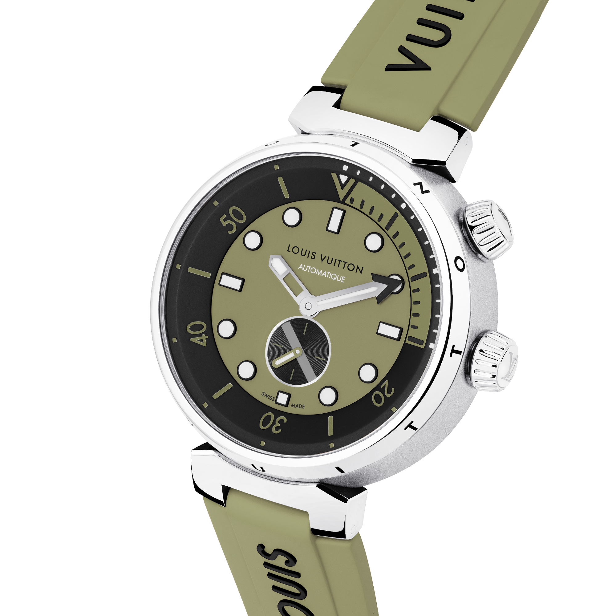 Reloj Tambour Streer Diver, automático, 44 mm, acero  Relojería Todos los relojes } | LOUIS VUITTON (Zoom de producto)