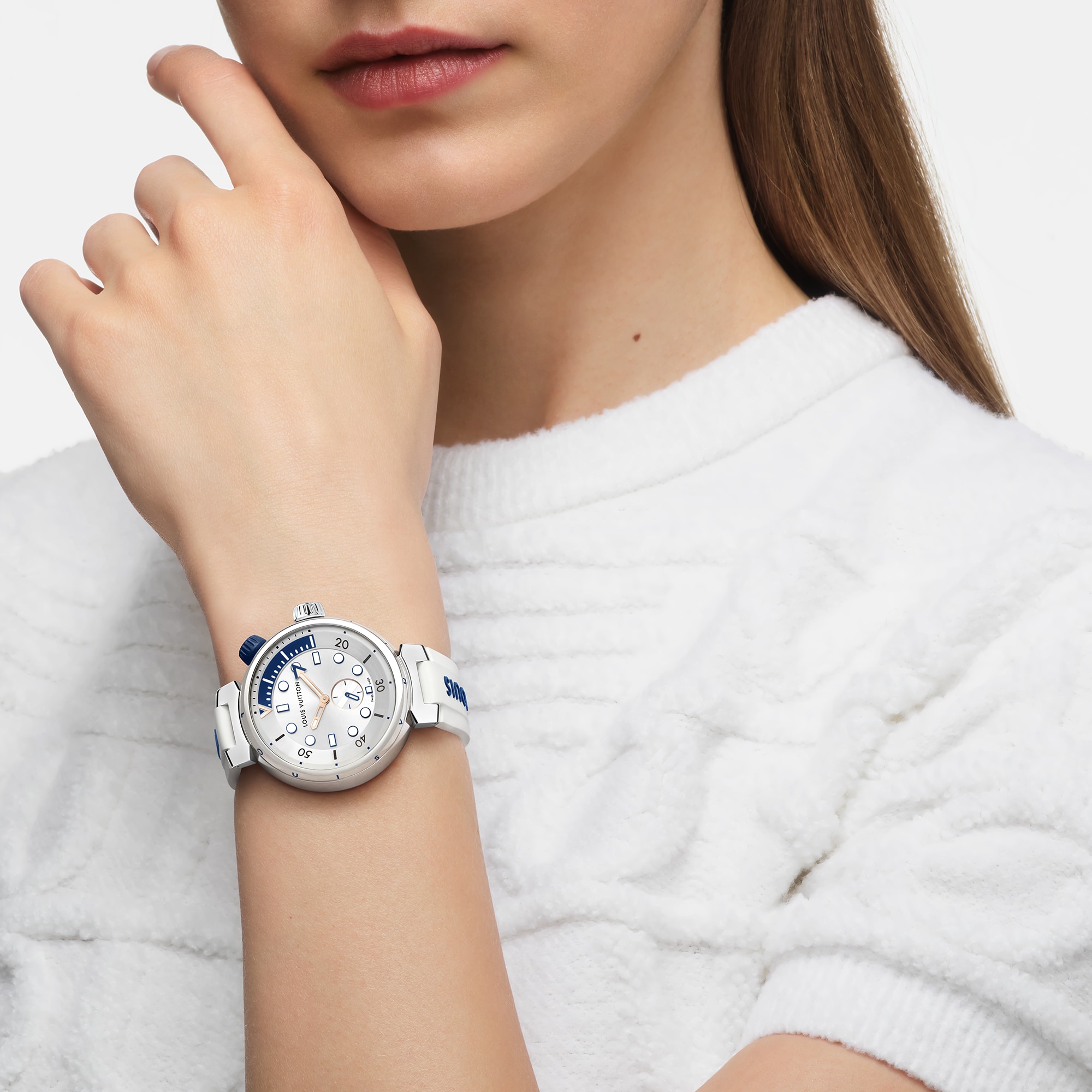 Reloj Tambour Street Diver, cuarzo, 39,5 mm, acero  Relojería Todos los relojes } | LOUIS VUITTON (Zoom de producto)