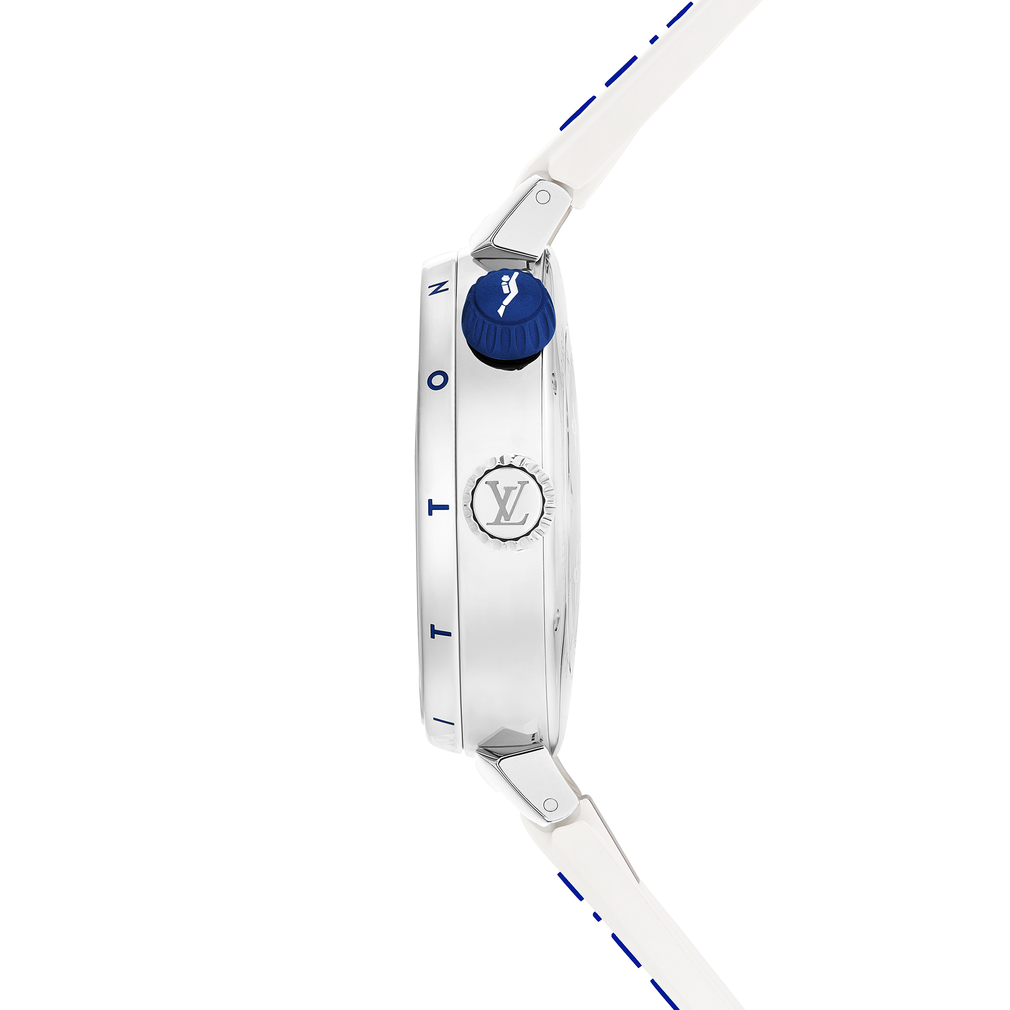 Reloj Tambour Street Diver, cuarzo, 39,5 mm, acero  Relojería Todos los relojes } | LOUIS VUITTON (Zoom de producto)