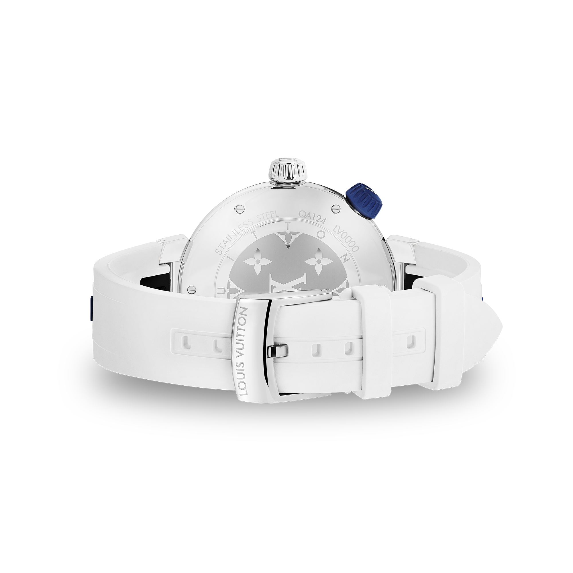 Reloj Tambour Street Diver, cuarzo, 39,5 mm, acero  Relojería Todos los relojes } | LOUIS VUITTON (Zoom de producto)