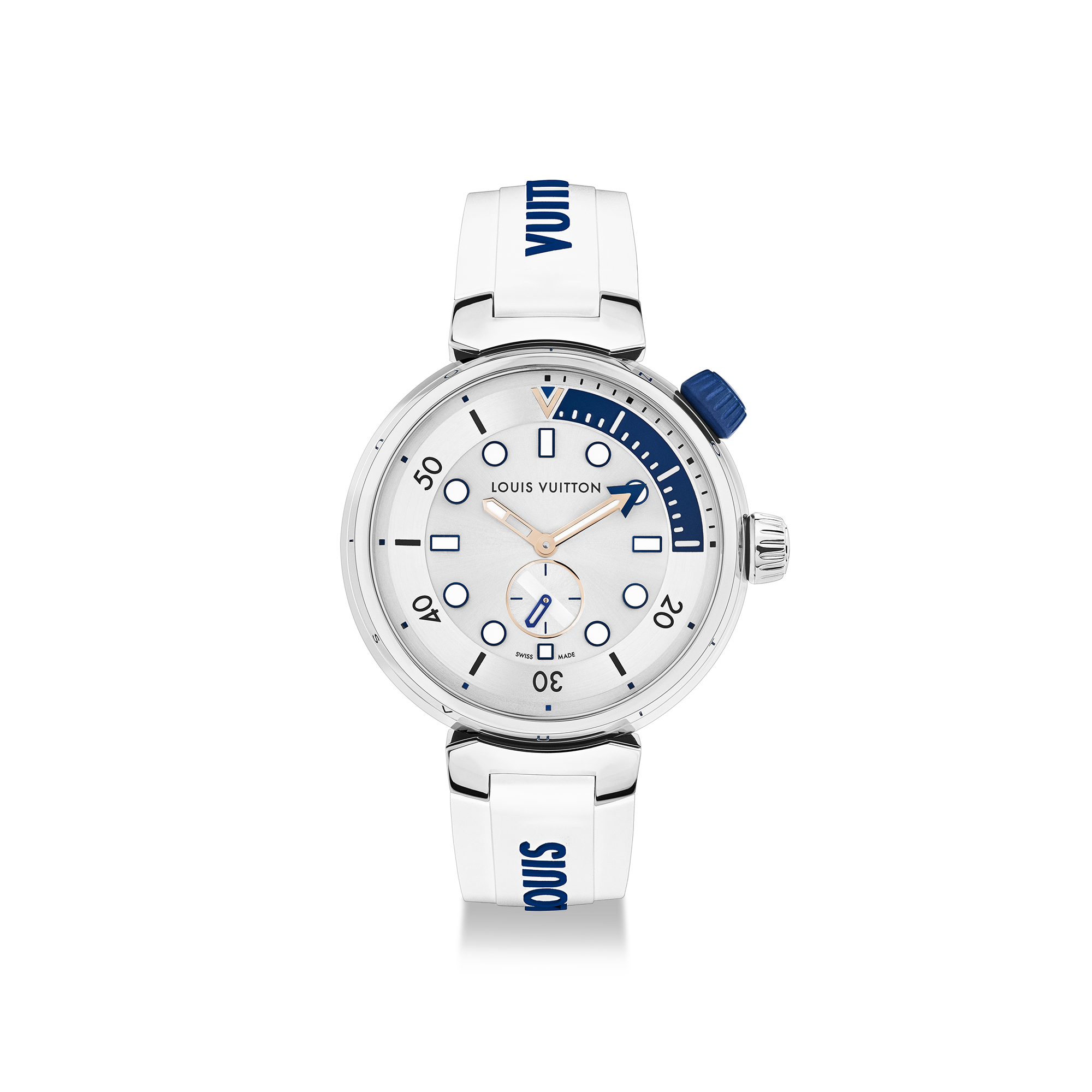 Reloj Tambour Street Diver, cuarzo, 39,5 mm, acero  Relojería Todos los relojes } | LOUIS VUITTON (Zoom de producto)