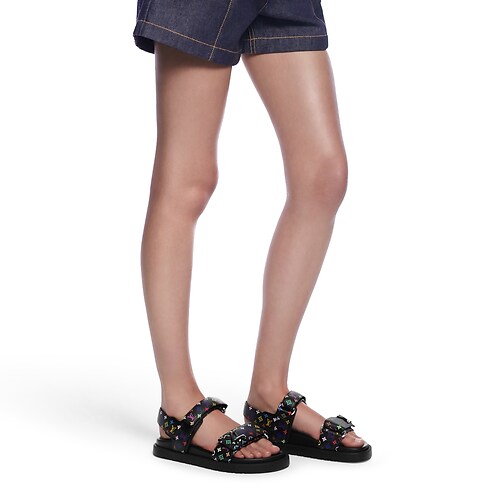 Sandalia plana LV Sunset Comfort LV x TM Mujer Zapatos Sandalias y alpargatas | LOUIS VUITTON (Zoom de producto)