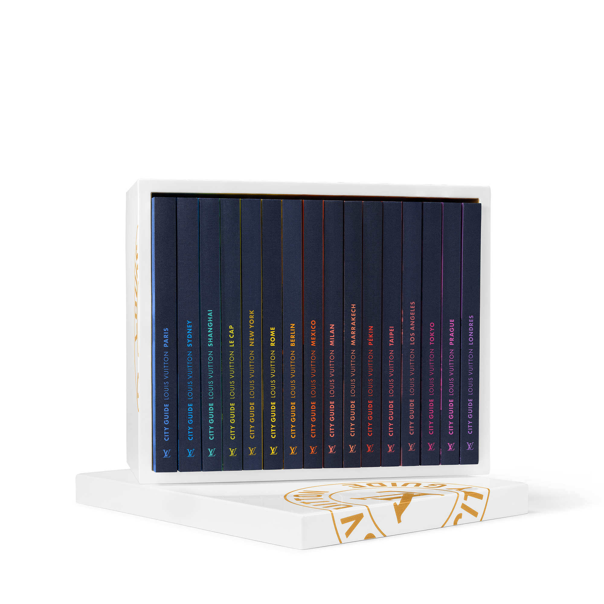 Set de 16 guías de ciudades  Baúles, Viaje y Hogar Libros Guía de ciudad | LOUIS VUITTON (Zoom de producto)