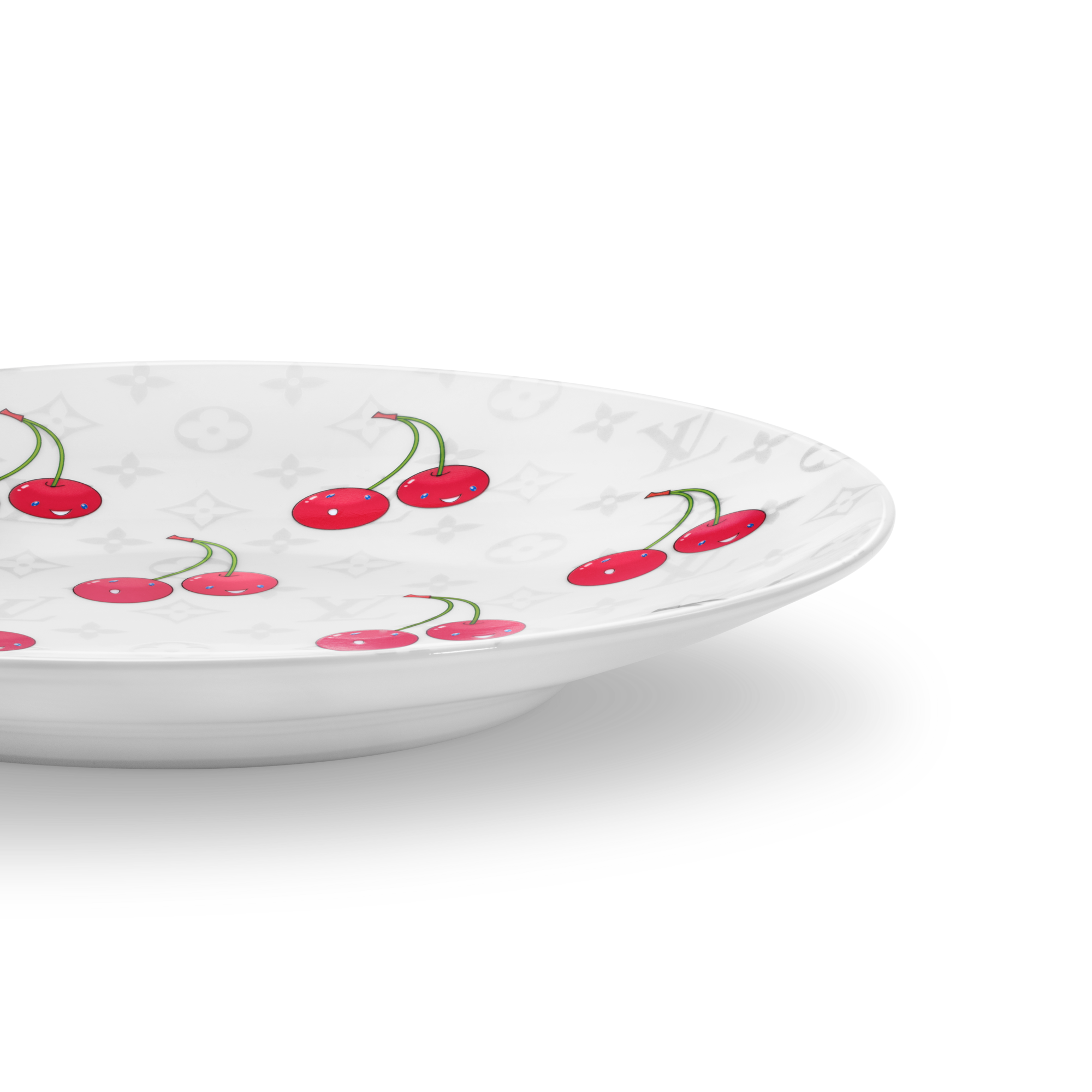 Set de 2 platos de postre LV x TM Monogram Cerises Baúles, Viaje y Hogar Hogar y Decoración de mesa Decoración de mesa | LOUIS VUITTON (Zoom de producto)