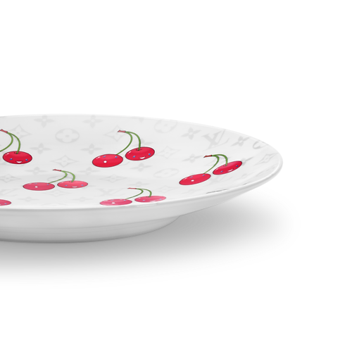 Set de 2 platos de postre LV x TM Monogram Cerises Baúles, Viaje y Hogar Hogar y Decoración de mesa Decoración de mesa | LOUIS VUITTON (Zoom de producto)