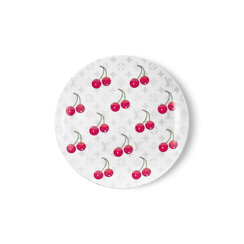 Set de 2 platos de postre LV x TM Monogram Cerises Baúles, Viaje y Hogar Hogar y Decoración de mesa Decoración de mesa | LOUIS VUITTON (Zoom de producto)
